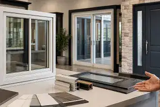 Omega Scarborough showroom for comparing custom windows, entry doors, patio doors and finishes.
