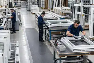 Virgin vinyl uPVC window frame material used in Omega window and door systems.